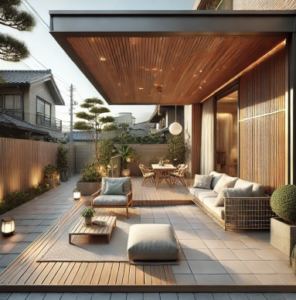 柏市 タイルデッキ