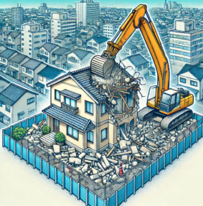 松戸市の空き家解体