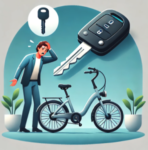 電動自転車の鍵を紛失