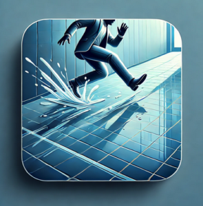 玄関タイルが滑る